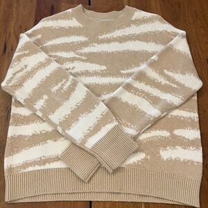 Rails Neutral Animal Stripe Sweater, Size XS